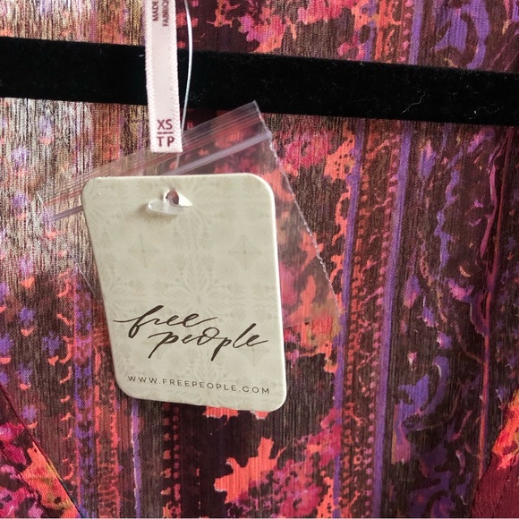 NWT Free People Magic Hour Wrap Top XS - Picture 7 of 12